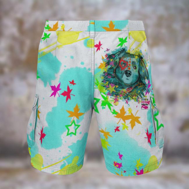 Preview: Cargohose mit Krümel - Hose, lang oder kurz, bunt, 100% Polyester, Grösse S-5XL, fester Stoff, Normale Passform, Mischling, Mix, Chihauhau